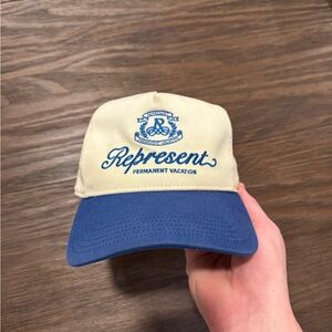 Represent Cream and Blue Cap